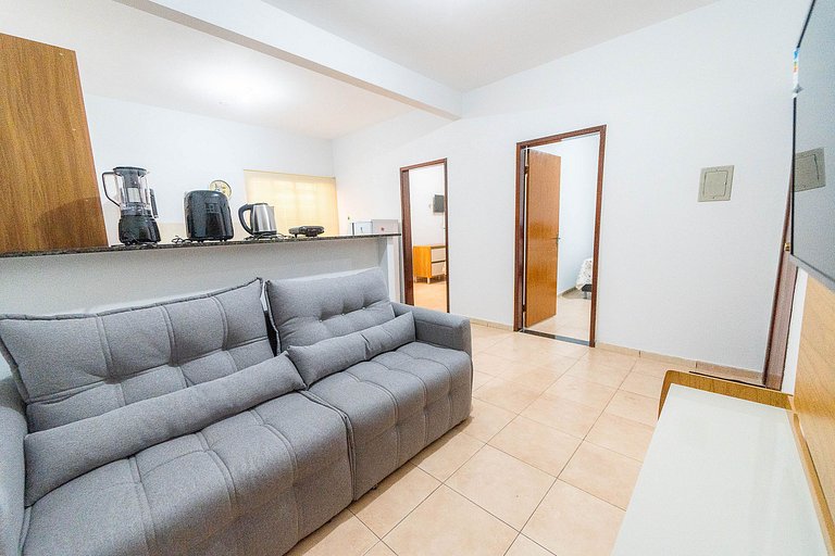 Ap 75m2, 2 Bedrooms/suite, Up to 7 Guests, WI-FI 1G, Jr Cati