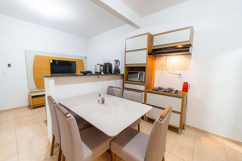 Ap 75m2, 2 Bedrooms/suite, Up to 7 Guests, WI-FI 1G, Jr Cati